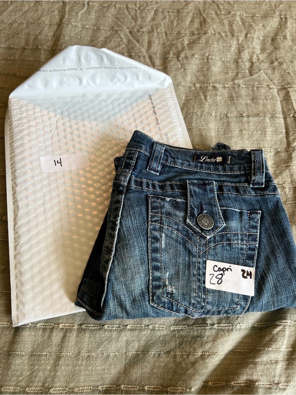 Lucky Capri Women's Jeans - Blue Denim
